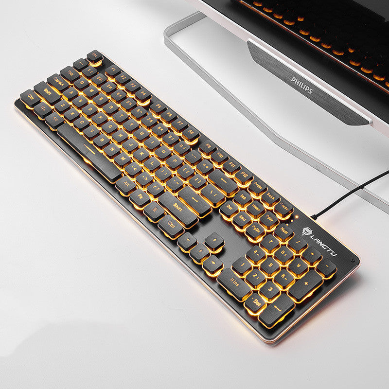 Wired Film Luminous USB Home Office Computer Gaming Keyboard