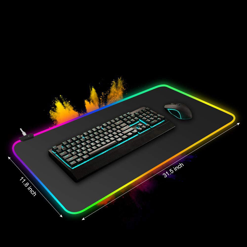 RGB Oversized Luminous Mouse Pad Anti-Slip