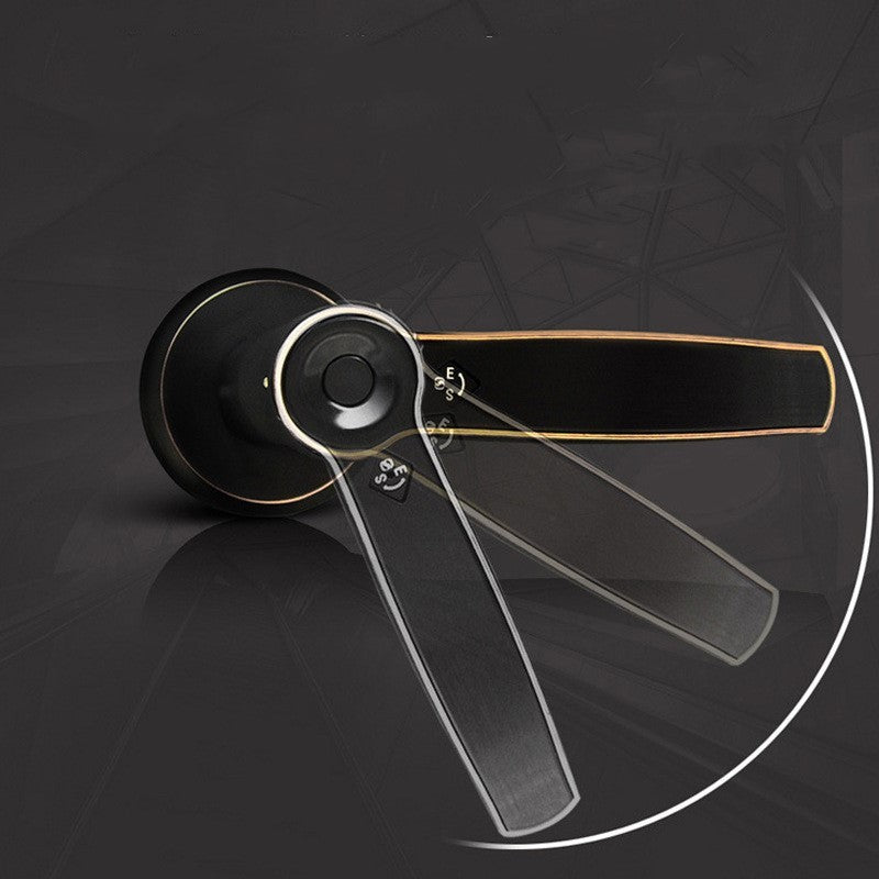 Automatic fingerprint password electronic handle lock