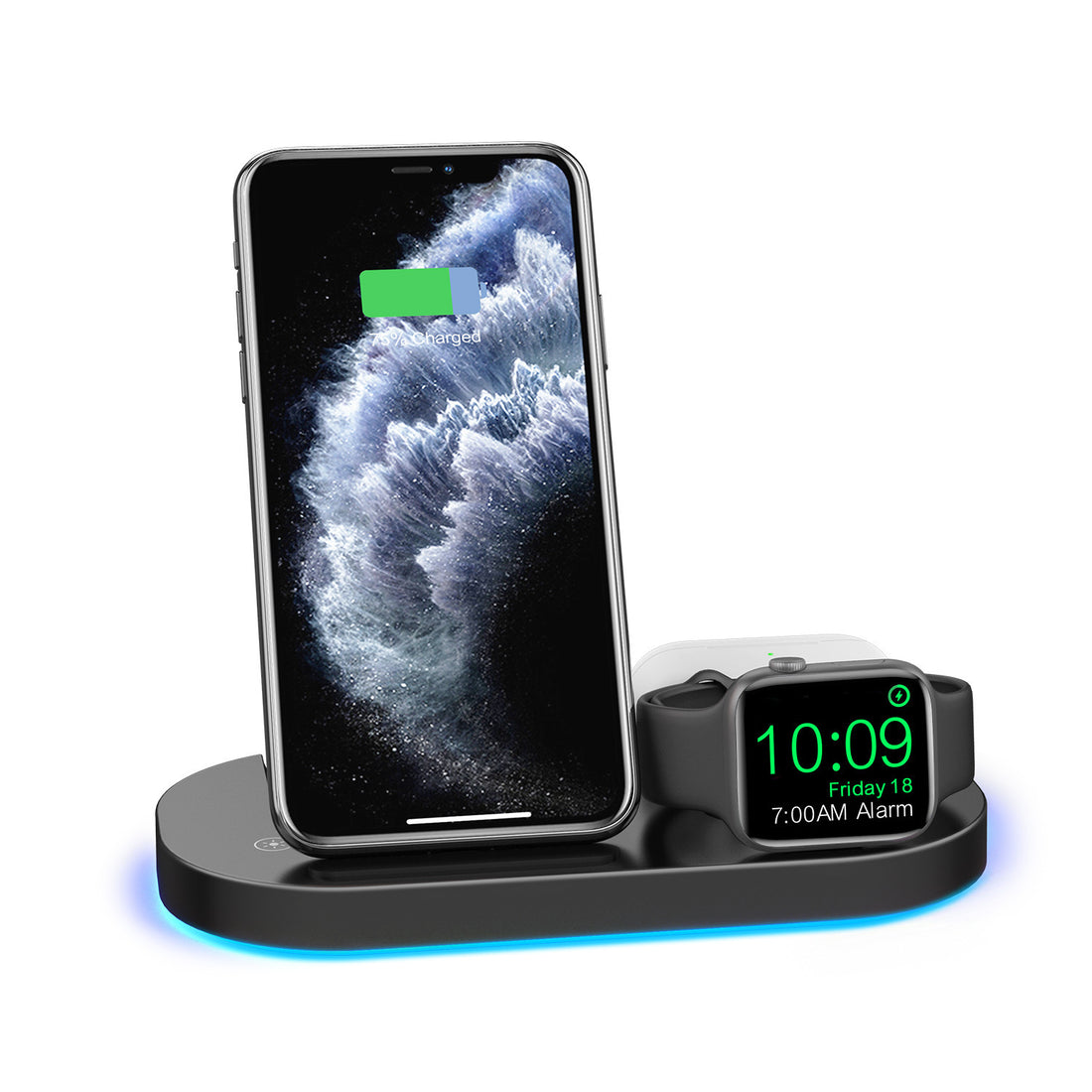 Three-In-One Wireless Charger Folding Stand
