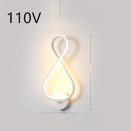 led wall lamp nordic minimalist bedroom