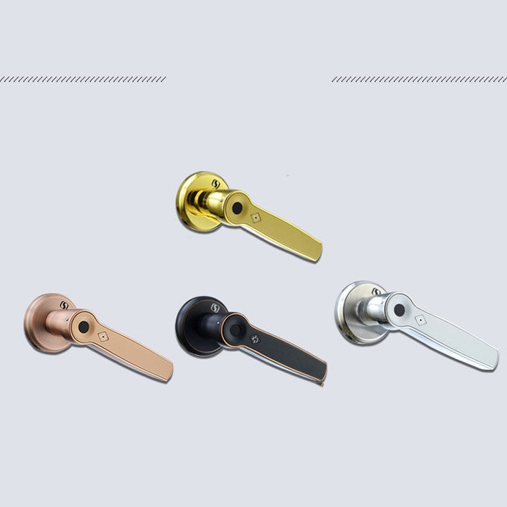 Automatic fingerprint password electronic handle lock
