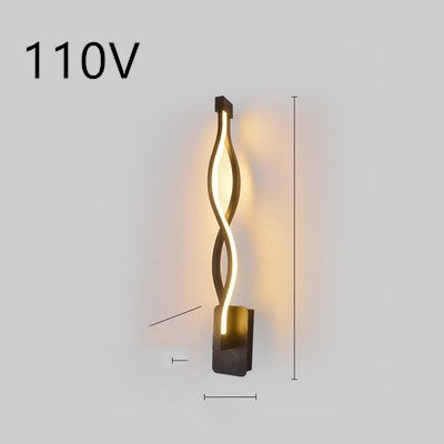 led wall lamp nordic minimalist bedroom