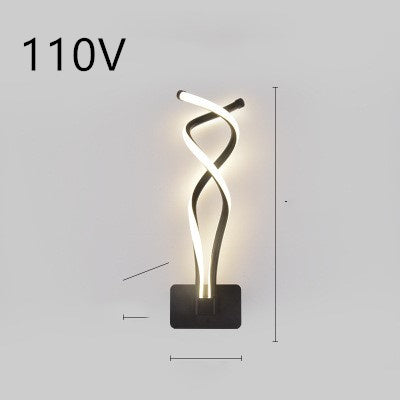 led wall lamp nordic minimalist bedroom