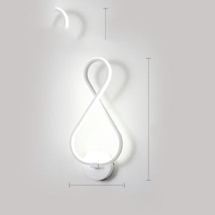 led wall lamp nordic minimalist bedroom