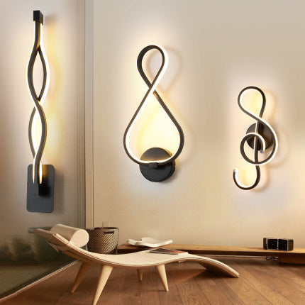 led wall lamp nordic minimalist bedroom