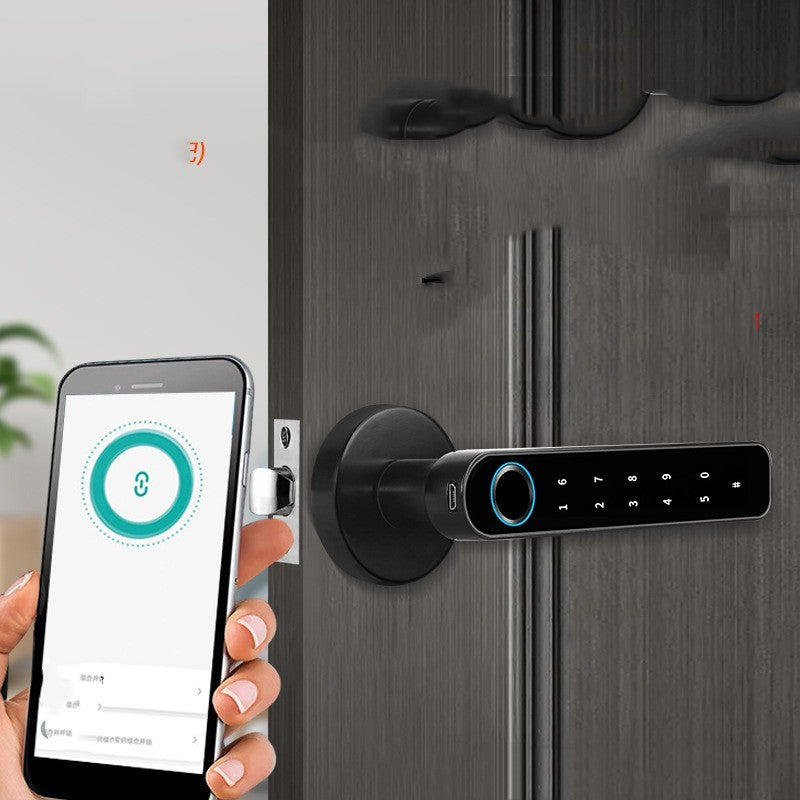 Wooden Door Fingerprint Lock Bluetooth Lock