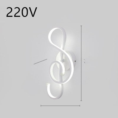 led wall lamp nordic minimalist bedroom