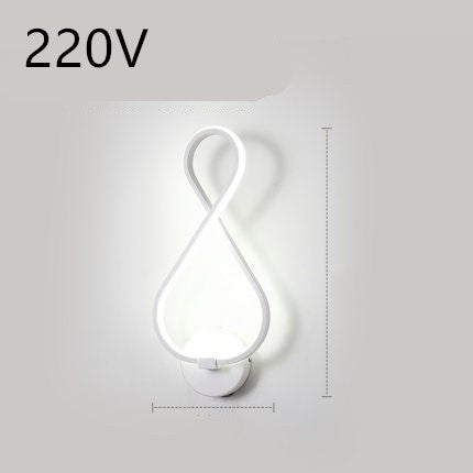 led wall lamp nordic minimalist bedroom