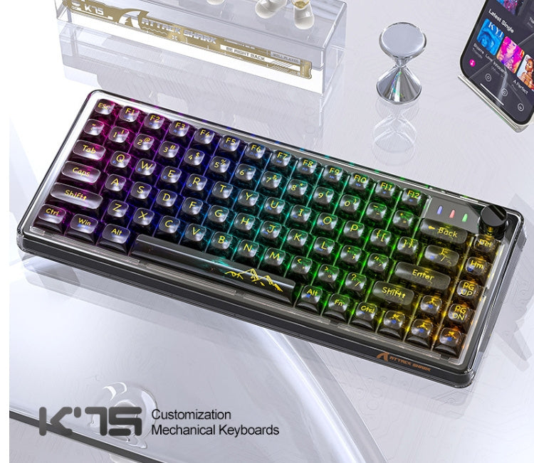 Wireless Mechanical Bluetooth Transparent Keyboard