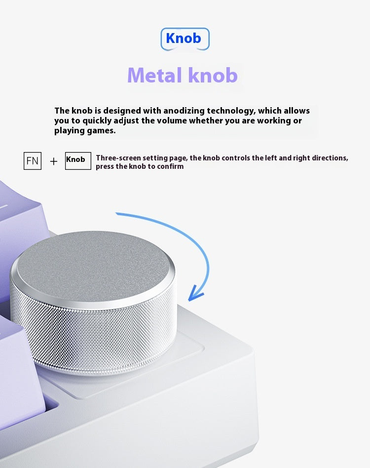 Wireless Three-model Mechanical Keyboard