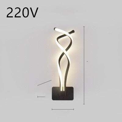 led wall lamp nordic minimalist bedroom