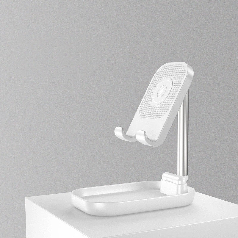 Folding portable wireless charging mobile phone holder