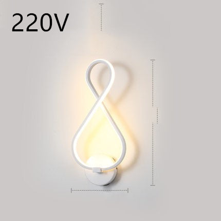 led wall lamp nordic minimalist bedroom