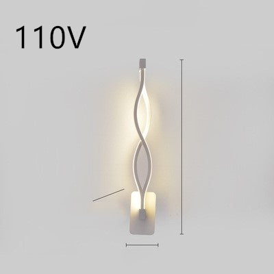 led wall lamp nordic minimalist bedroom