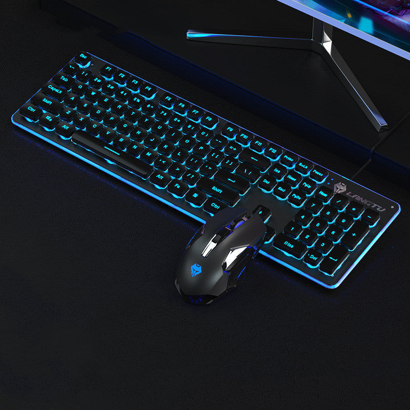 Wired Film Luminous USB Home Office Computer Gaming Keyboard