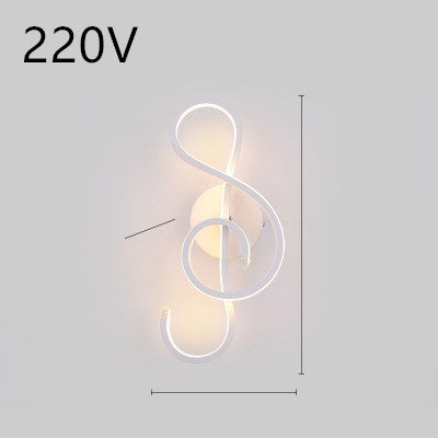 led wall lamp nordic minimalist bedroom
