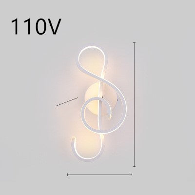 led wall lamp nordic minimalist bedroom
