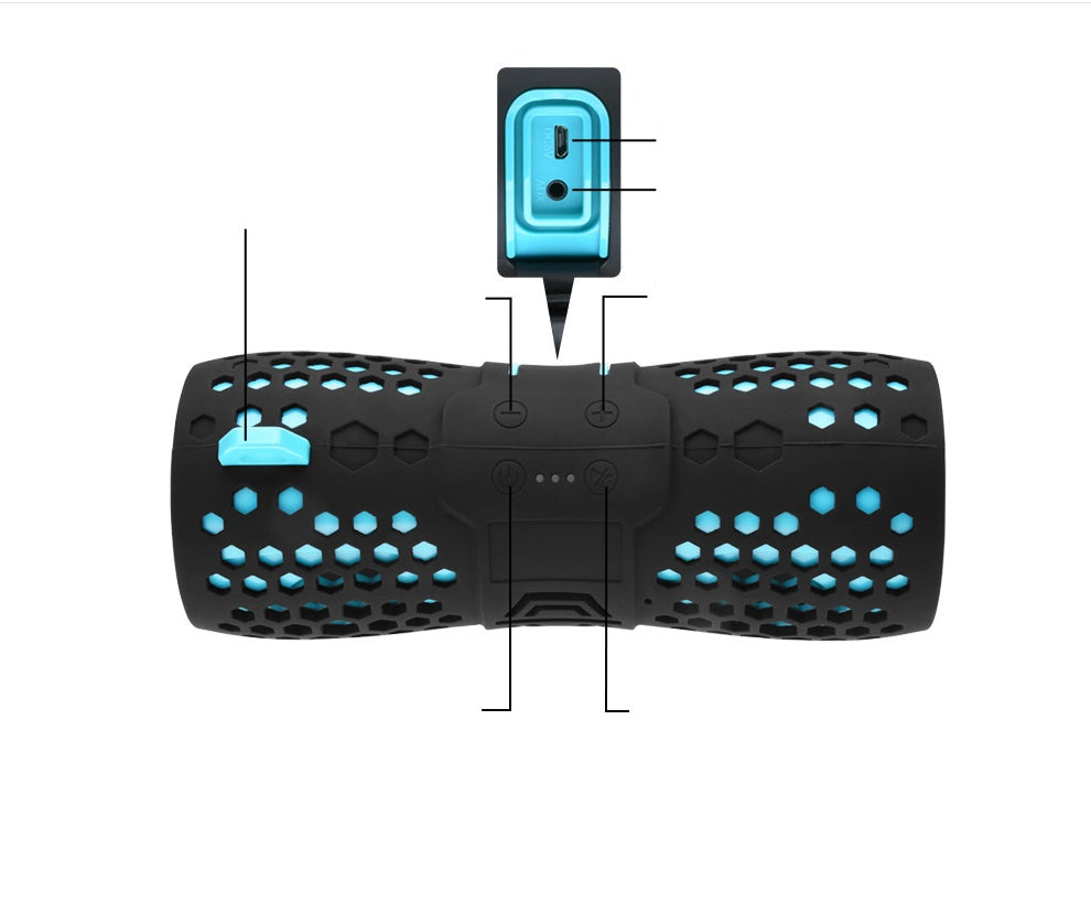 Outdoor portable wireless bluetooth speaker