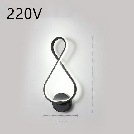 led wall lamp nordic minimalist bedroom